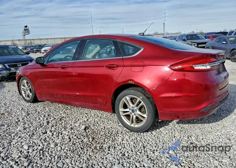 2018 Ford Fusion Se из США, поврежденный, VIN 3FA6P0HD0JR284170